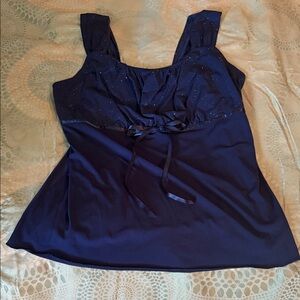 Maurices Midnight Blue Sleeveless Blouse